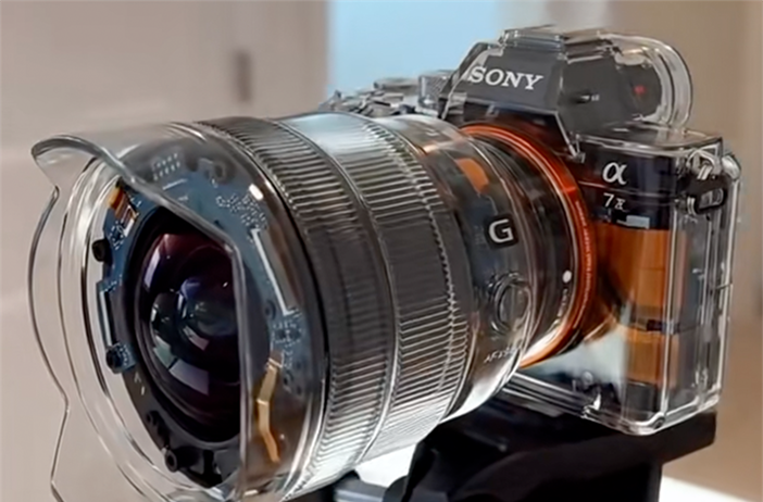 A stunning transparent Sony Camera Kit